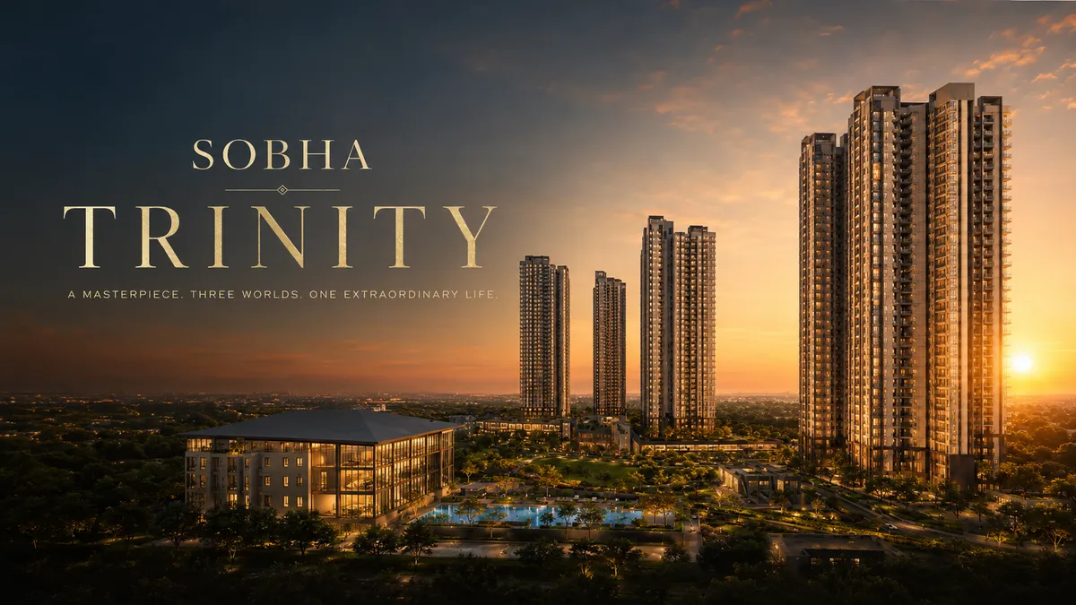 Sobha Trinity Hoskote marketing cover visual of township
