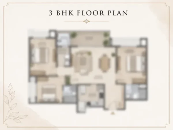 Sobha Trinity Hoskote 3 BHK indicative floor plate
